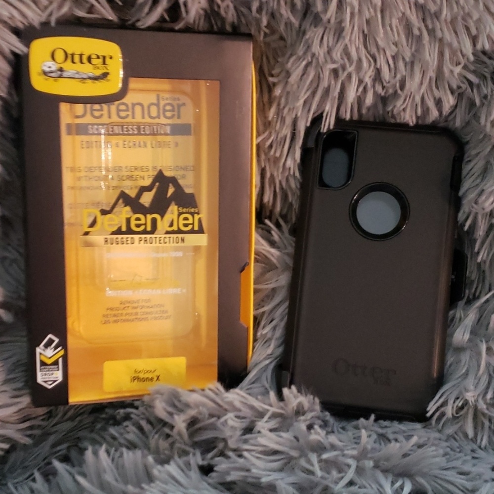Authentic Black iPhone X OtterBox case. Brand n